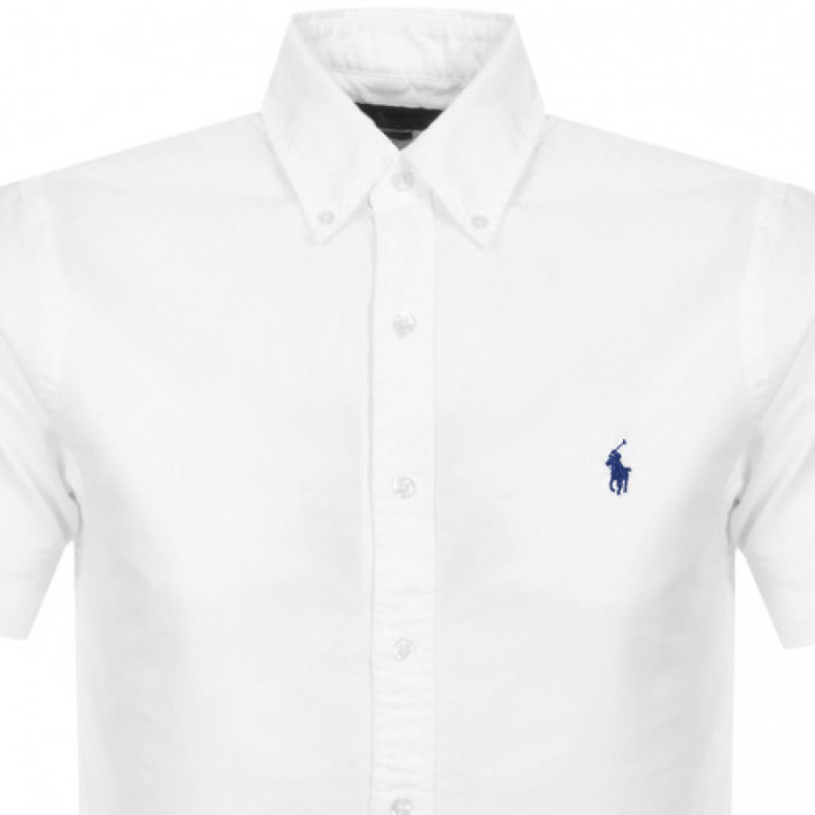 Alternative Image for ProductRalph Lauren Slim Fit Short Sleeved Shirt White2